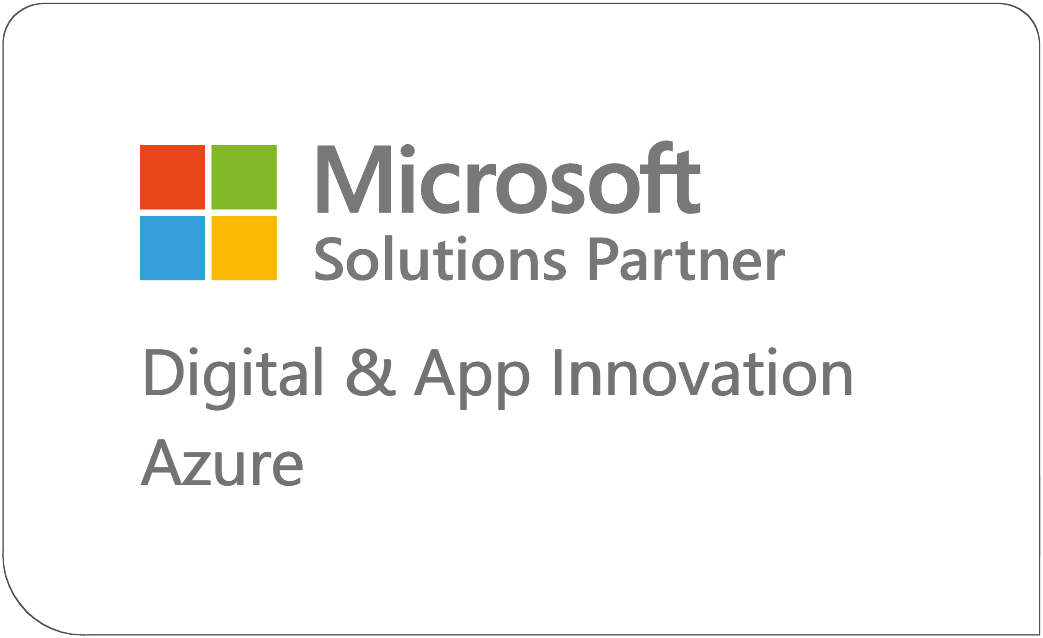 Microsoft Solutions Partner: Digital & App Innovation (Azure) designation badge.