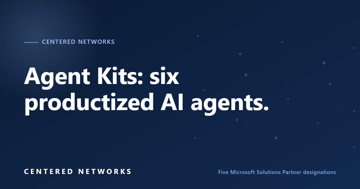 Agent Kits: Six AI agents for mission-driven work | Centered Networks